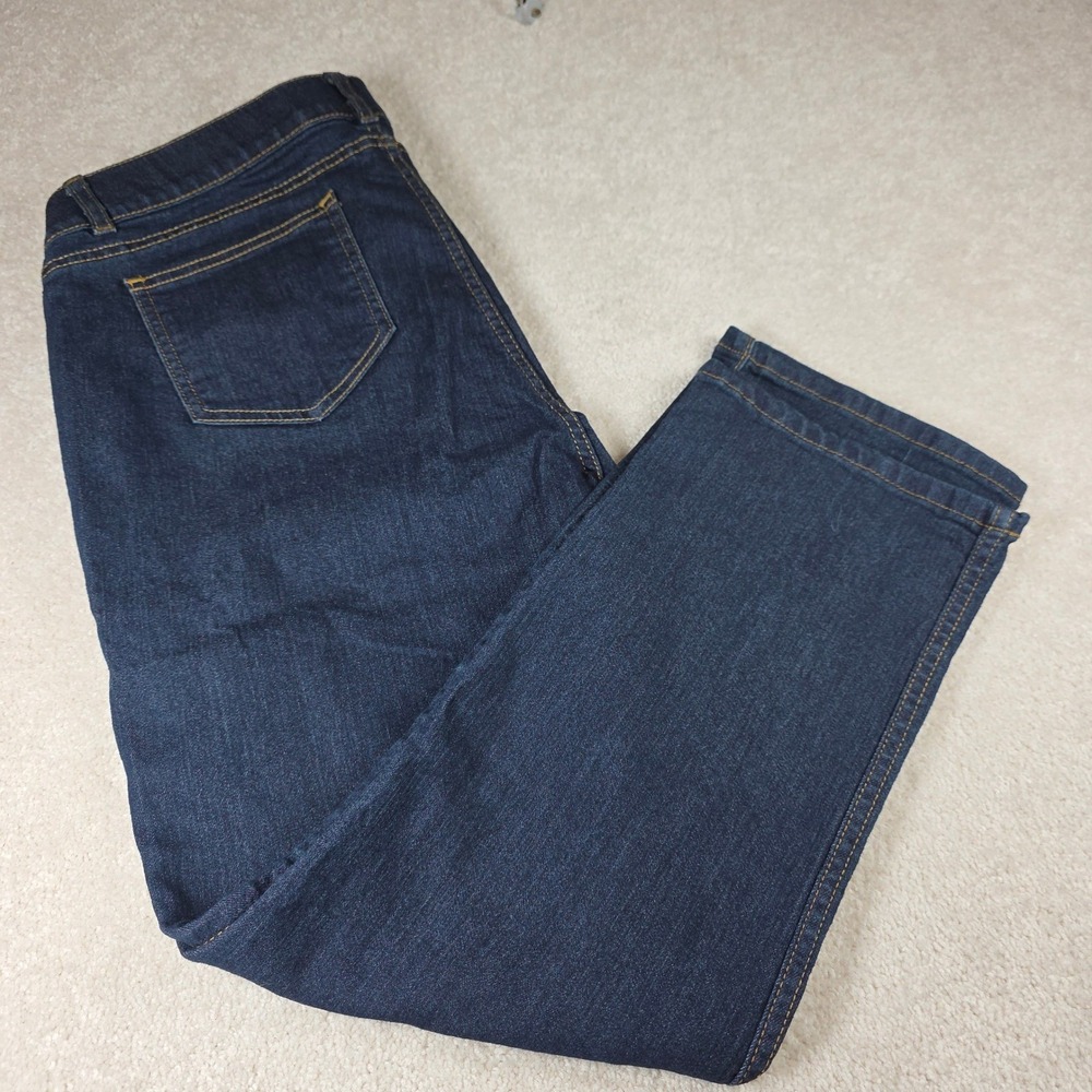 Rafaella Weekend Slimming Jeans Womens 14 Dark Indigo Blue Straight Leg Denim